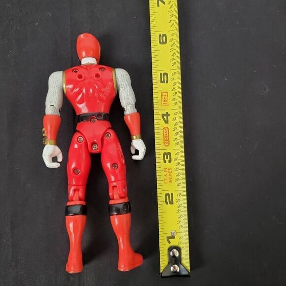 BANDI Red Power Ranger Action Figure, 2002 Toy, 6" - Picture 4 of 6
